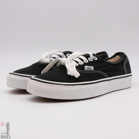 Vans Off The Wall Black Canvas Lace Up Sneaker - Women's Black Size 8.5 - Picture 4 of 13